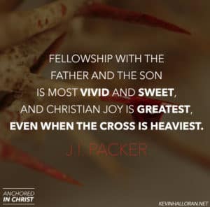 Общение с Отцом и Сыном является наиболее ярким и приятным, а христианская радость - величайшей, даже когда крест тяжелее всего